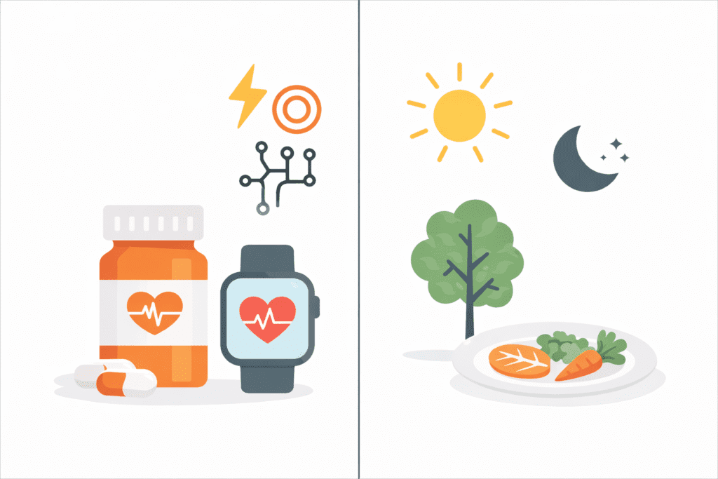 graphic of comparison of wellness trends